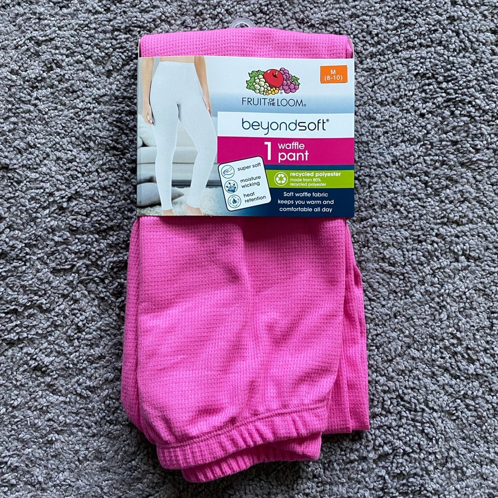 Brand New Fruit Of The Loom Beyond Soft Waffle Pant (Base Layer)